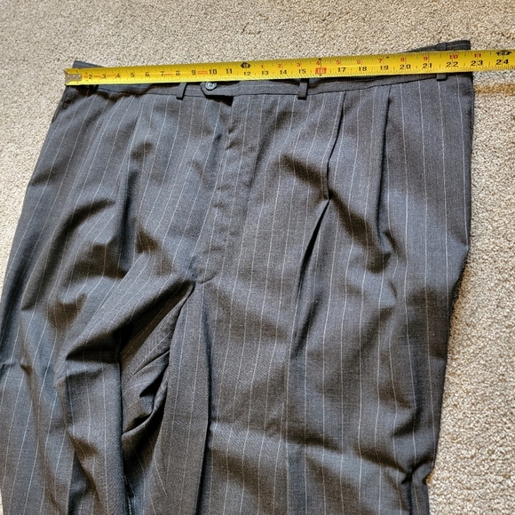 Custom Made 2-Piece Suit, Big & Tall Size 54X, Pinstripe - Picture 7 of 15